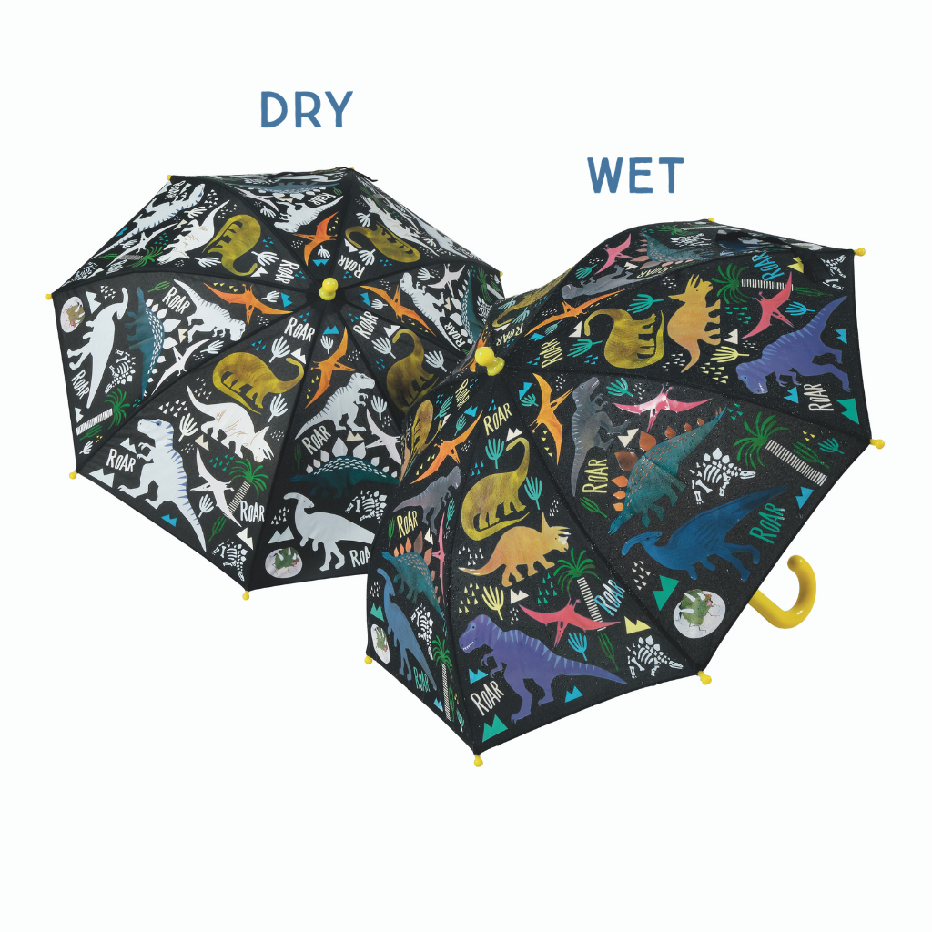 Transparent Color Changing 3D Umbrella - Dinosaur